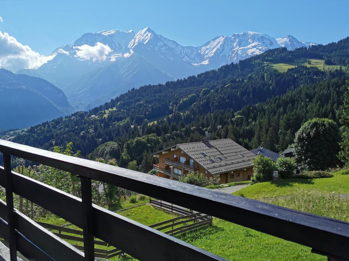 Duo Des Alpages Vue Exceptionnelle Sur Le Mont Blc Lägenhet Saint-Gervais-les-Bains Exteriör bild