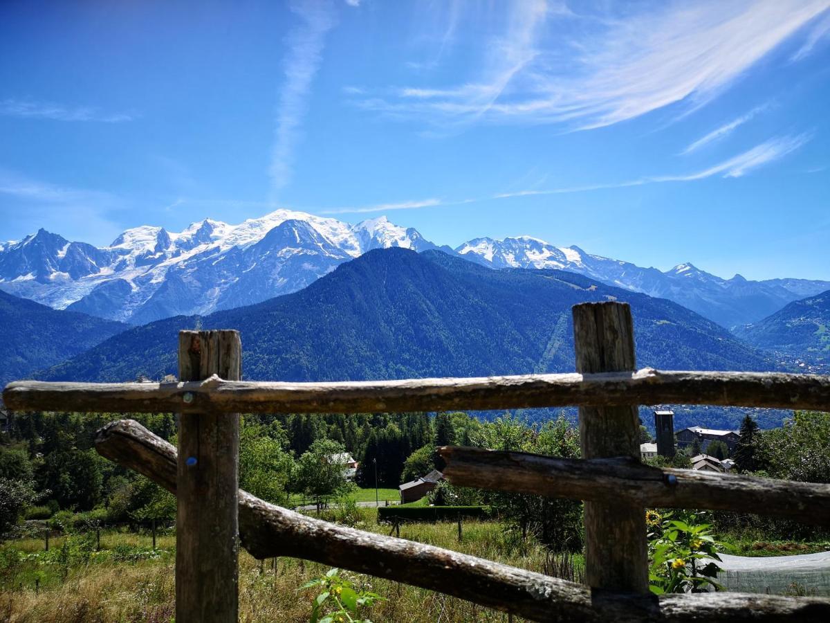 Duo Des Alpages Vue Exceptionnelle Sur Le Mont Blc Lägenhet Saint-Gervais-les-Bains Exteriör bild