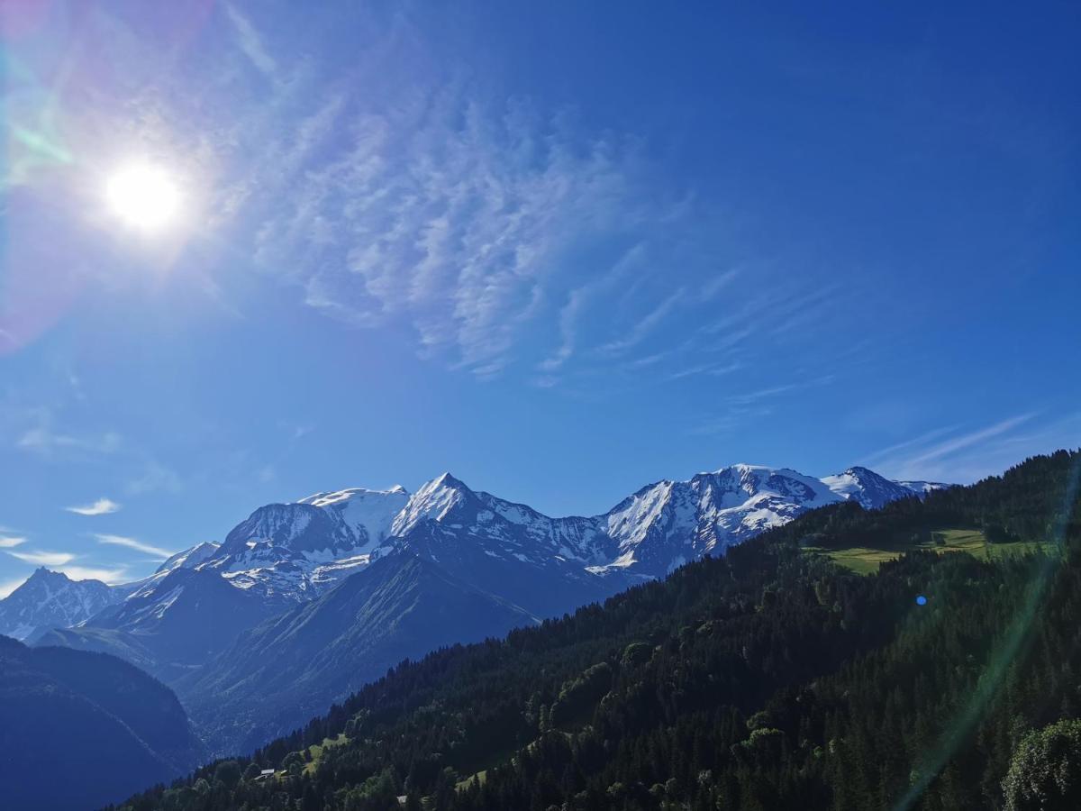 Duo Des Alpages Vue Exceptionnelle Sur Le Mont Blc Lägenhet Saint-Gervais-les-Bains Exteriör bild