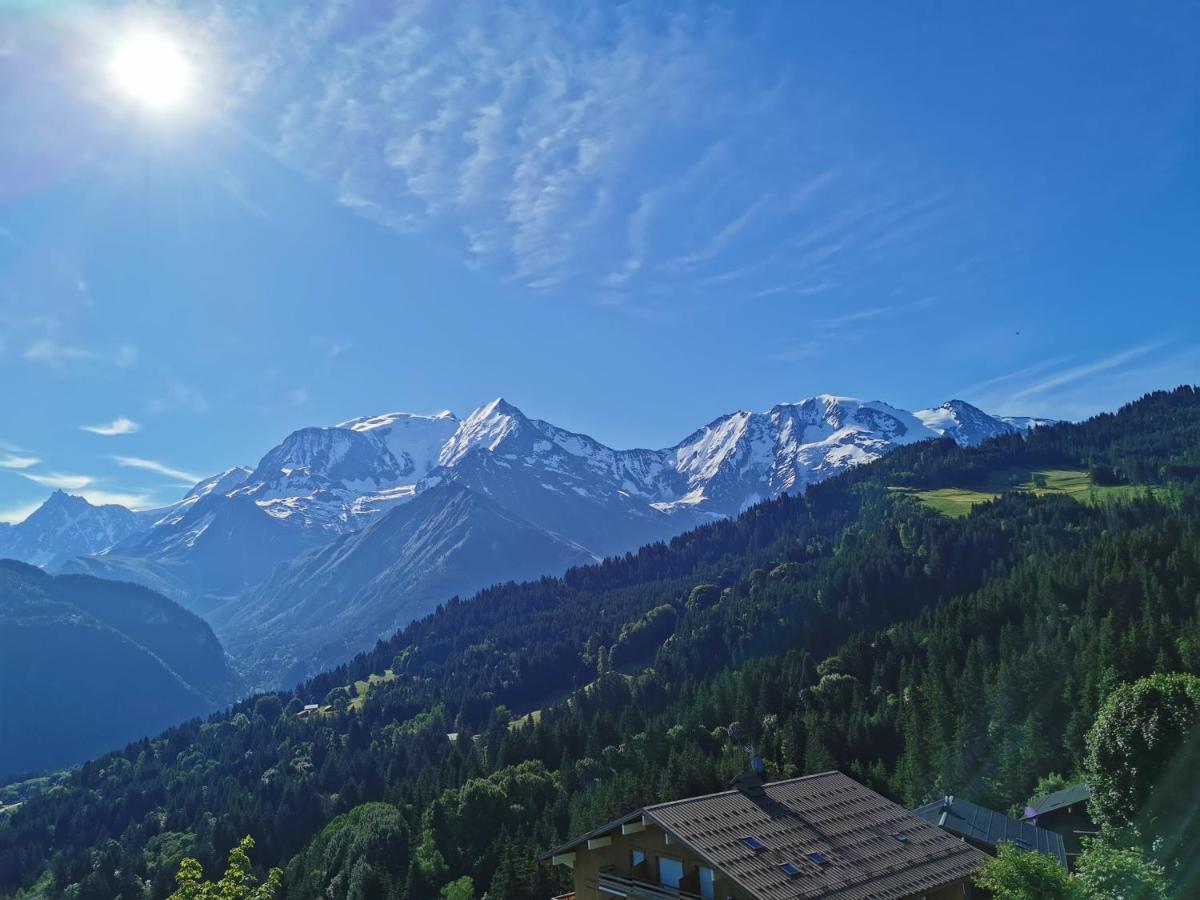 Duo Des Alpages Vue Exceptionnelle Sur Le Mont Blc Lägenhet Saint-Gervais-les-Bains Exteriör bild
