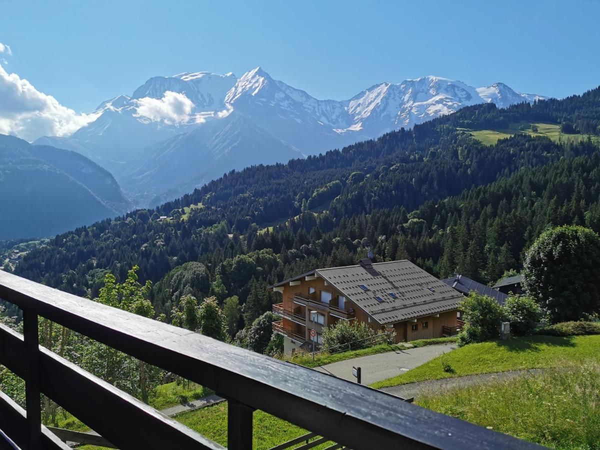 Duo Des Alpages Vue Exceptionnelle Sur Le Mont Blc Lägenhet Saint-Gervais-les-Bains Exteriör bild